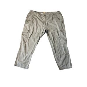 Carhartt Pants Mens 46x30 Double Knee Cargo Green Ripstop Relaxed Work B342 MOS